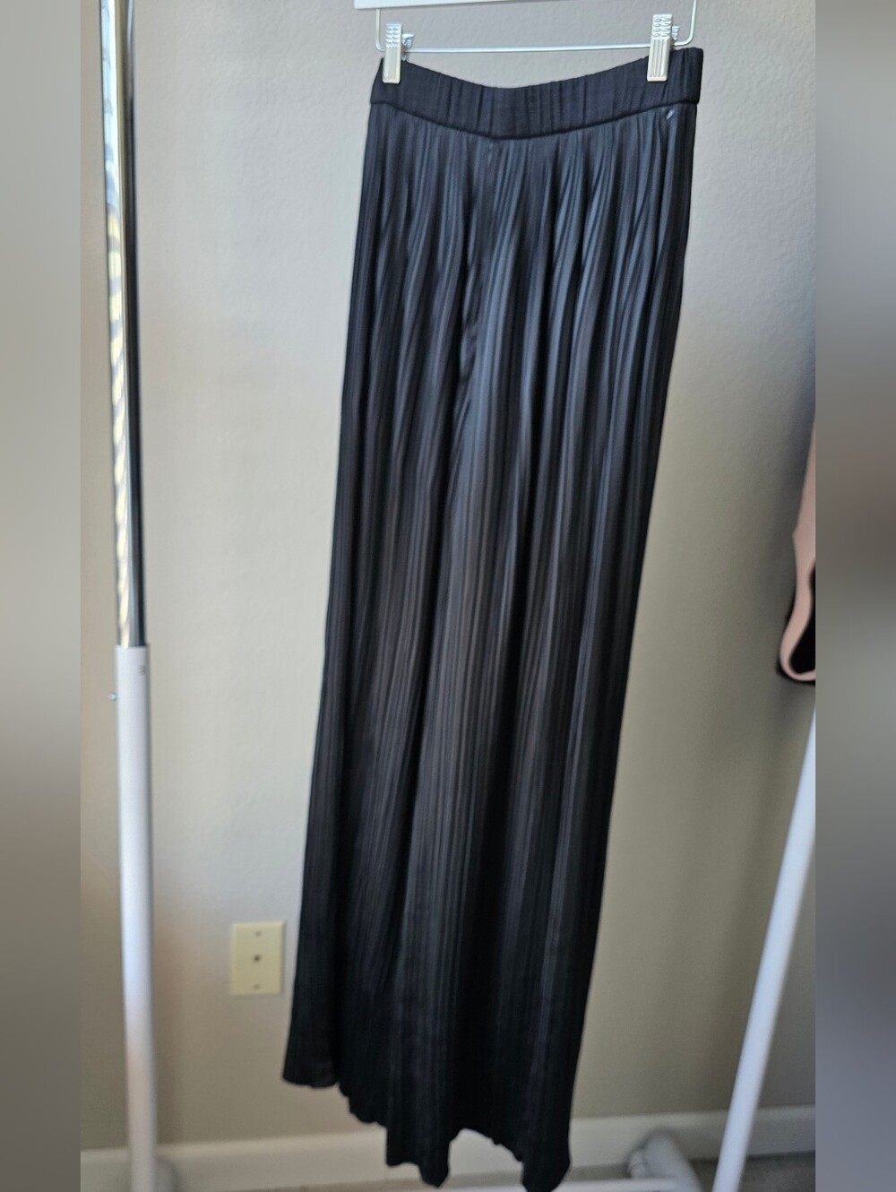 Zara Black High Waisted Wide Leg TALL pants Size Xs
